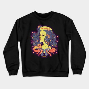 Plastic Macaroni Boho Trippy Hippy Patriarchy Crewneck Sweatshirt